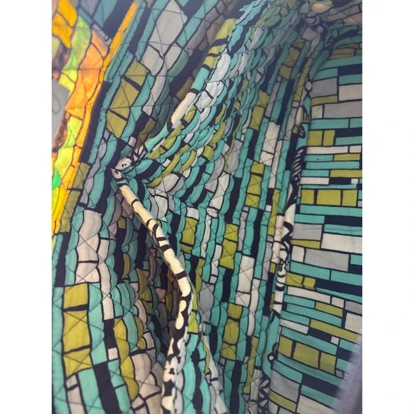 Vera Bradley Island Blooms Quilted Cotton Weekender Travel Duffel Bag  18 inch - Picture 6 of 7